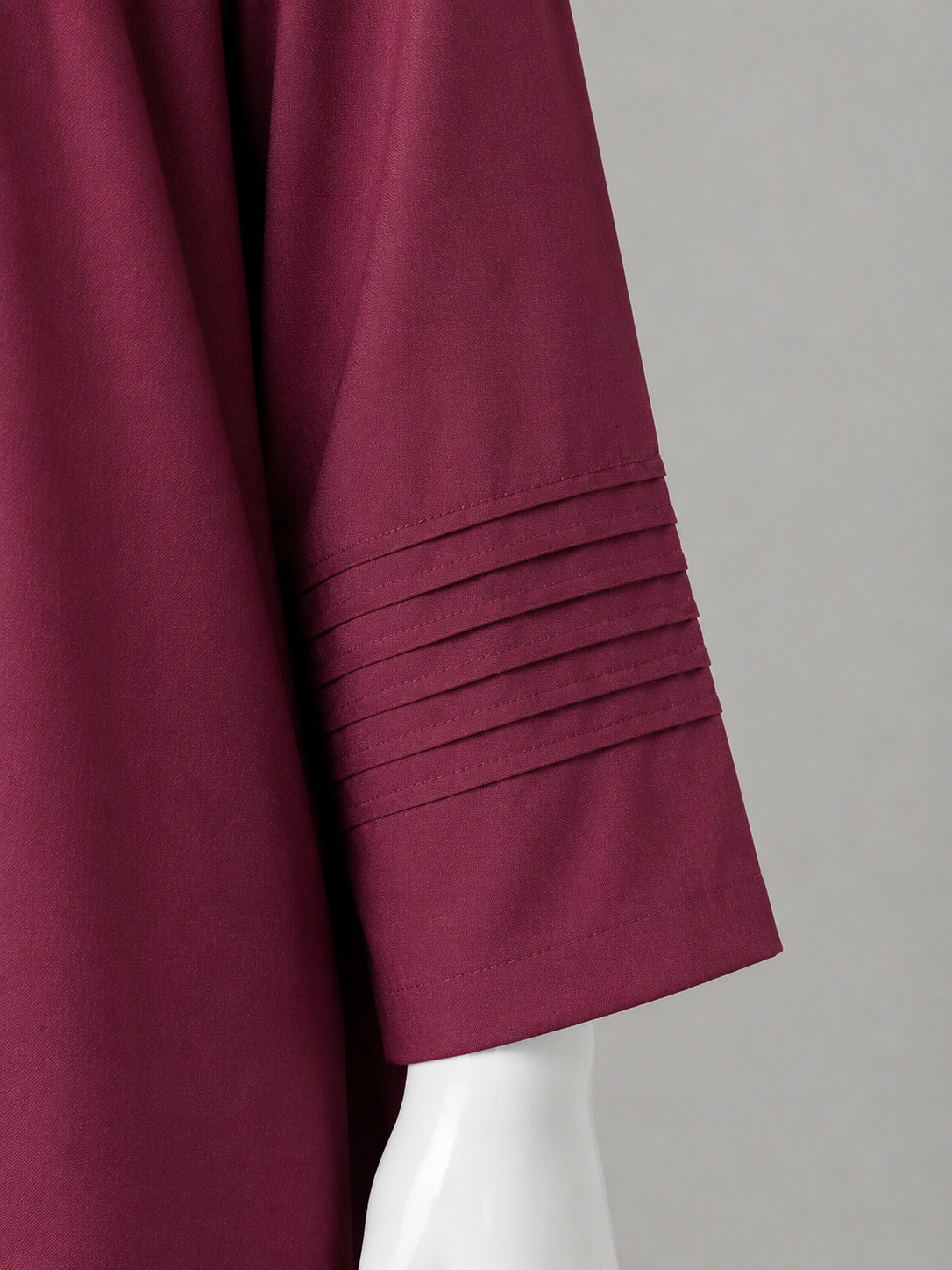 Luxury Raw Silk 3-Piece Suit – Deep Crimson