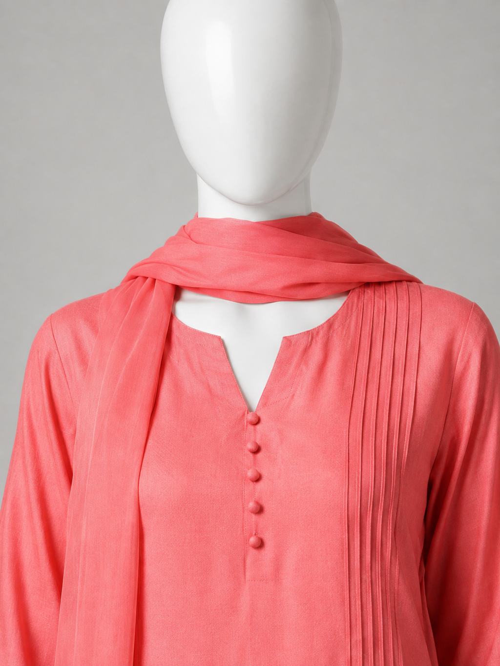 Luxury Raw Silk 3-Piece Suit – Peach Blossom