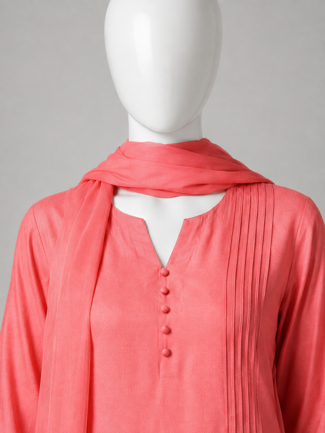 Luxury Raw Silk 3-Piece Suit – Peach Blossom